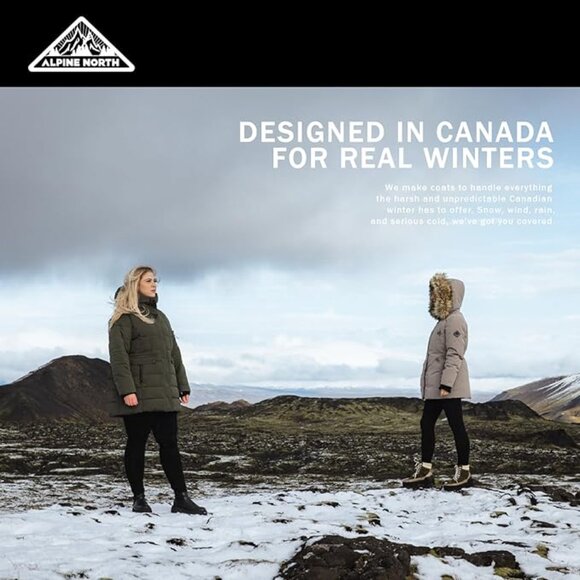 ❄️❄️Alpine North Vegan Down Mid-Length Parka Coat Alpine North XL NWOT - Picture 9 of 10